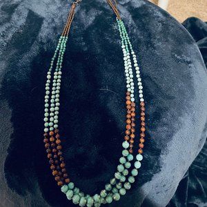 Brown and Turquoise Necklace